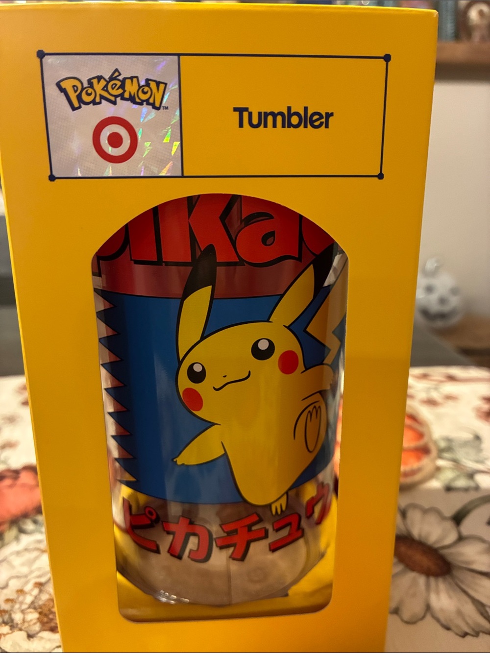 Pokemon Yellow & Blue Pikachu Tumbler